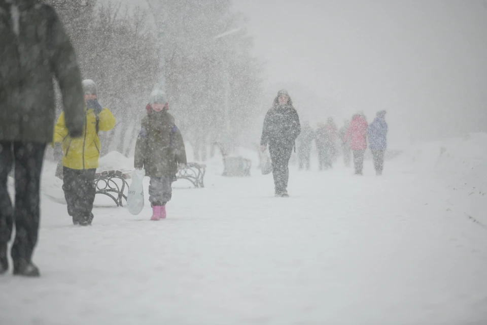 Снегопад во Владивостоке продлится три дня.