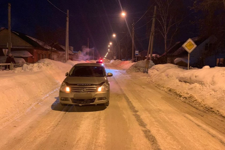 Автомобиль «Ниссан» сбил 10-летнего мальчика в Бердске. Фото: Госавтоинспекция по НСО