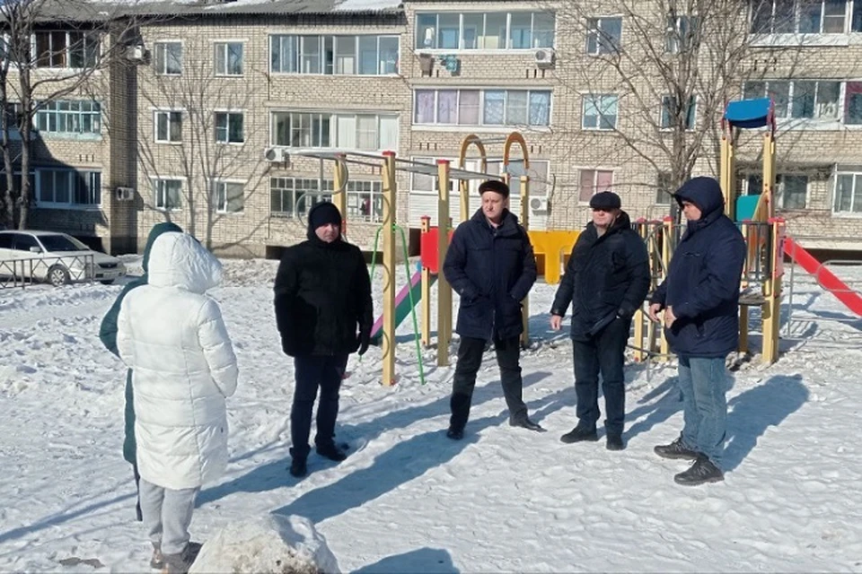 Отремонтированные дворы стойко перенесли аномальные морозы в Хабаровском крае Фото: администрация Бикина