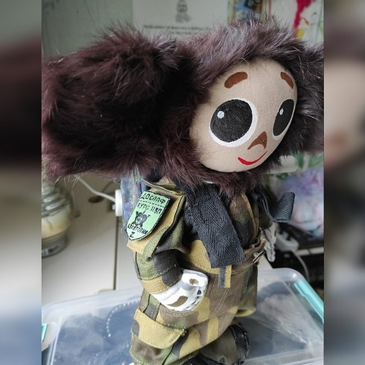 Картинка чебурашка в военной форме