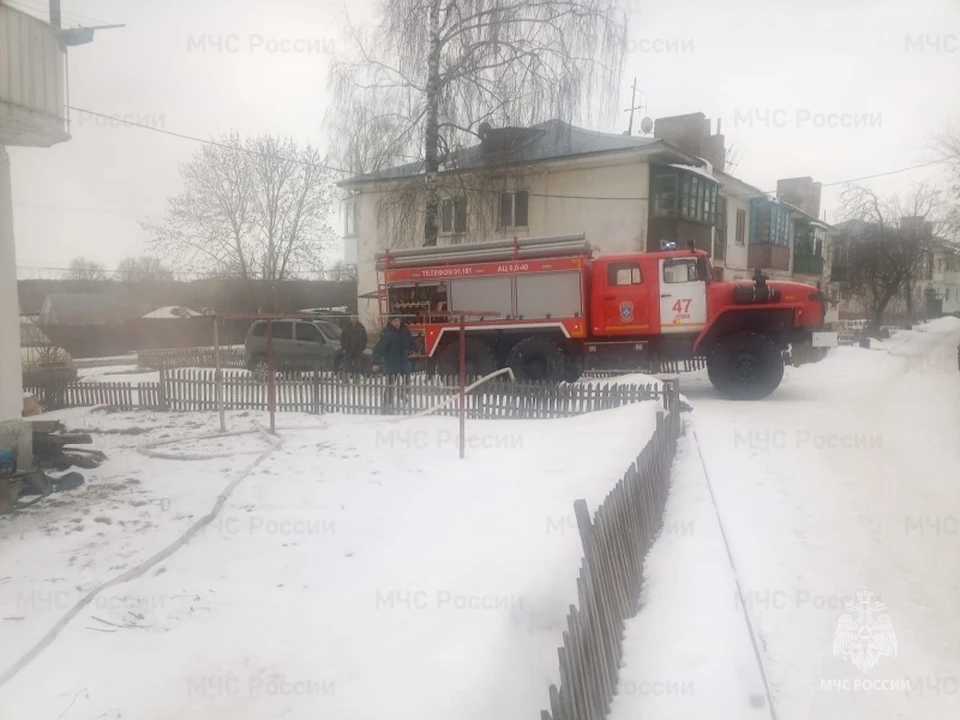 Во время пожара в поселке Дубна Тульской области погибла пожилая женщина