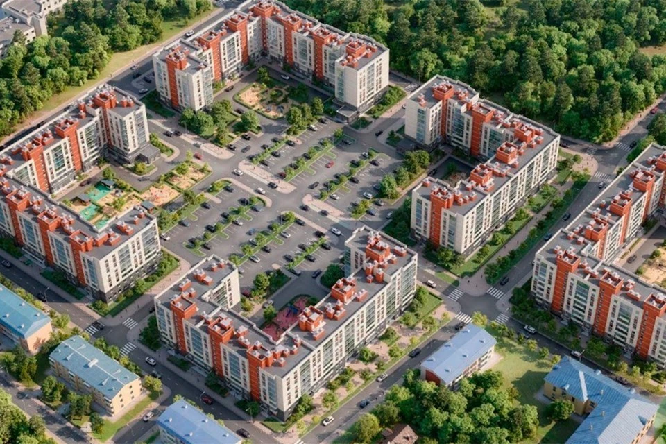 ЖК «Живи! В Рыбацком» компании «СПб Реновация» состоит из кирпично-монолитных домов. Фото: spbren.ru