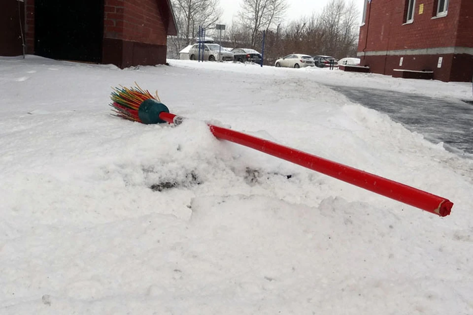 Пожаловаться на снег во дворе. Уборка снега в Югорске. Мышь с лопатой чистит снег.