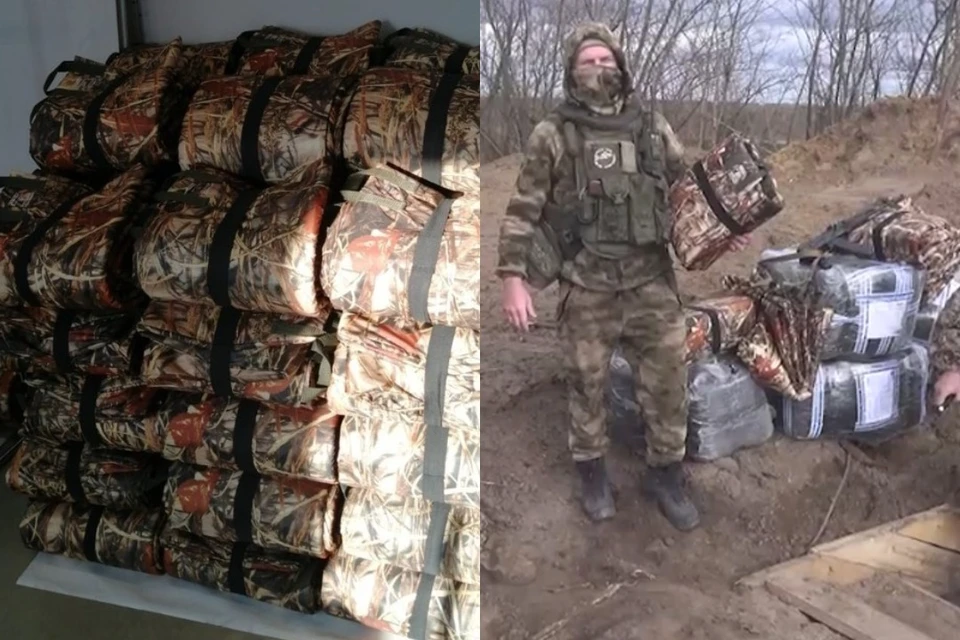 Бойцы на СВО получили накидки-невидимки из Новосибирска. Фото: предоставлены Сергеем Майоровым.