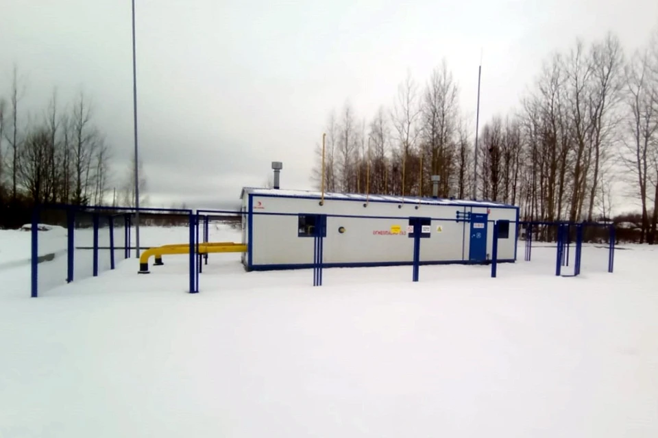 Головной газорегуляторный пункт, который установлен в рамках строительства газопровода в Калязинском районе.