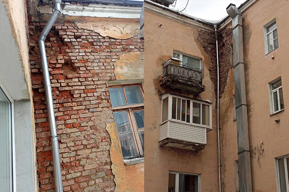 Жители жалуются на состояние стены дома Фото: прокуратура Тверской области