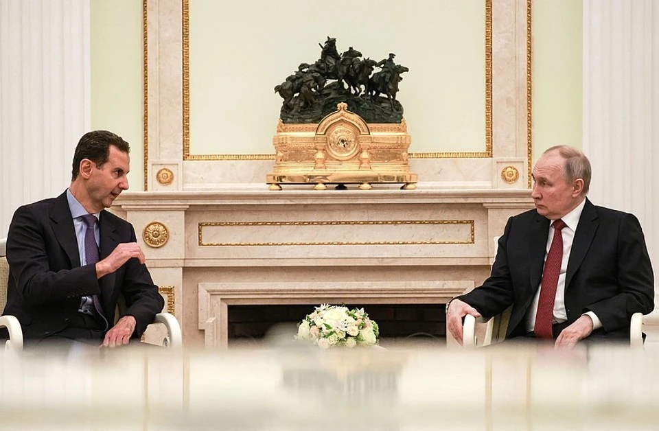 Президент Сирии Асад на встрече с Путиным выразил поддержку спецоперации на Украине