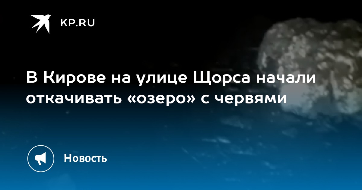 Черви в подвале жилого дома