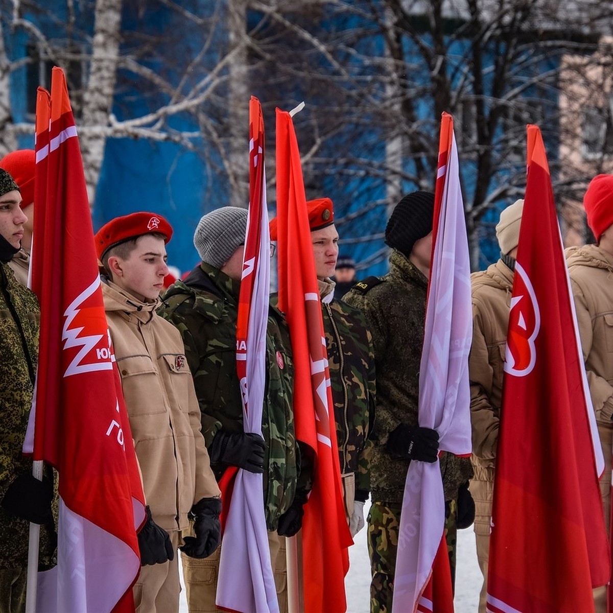 Зимняя военно-спортивная игра юнармейцев прошла в Кузбассе - KP.RU