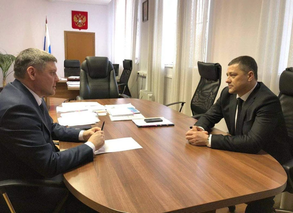 Губернатор Псковской области Михаил Ведерников обсудил с заместителем министра природных ресурсов и экологии модернизацию системы отходов обращения с отходами