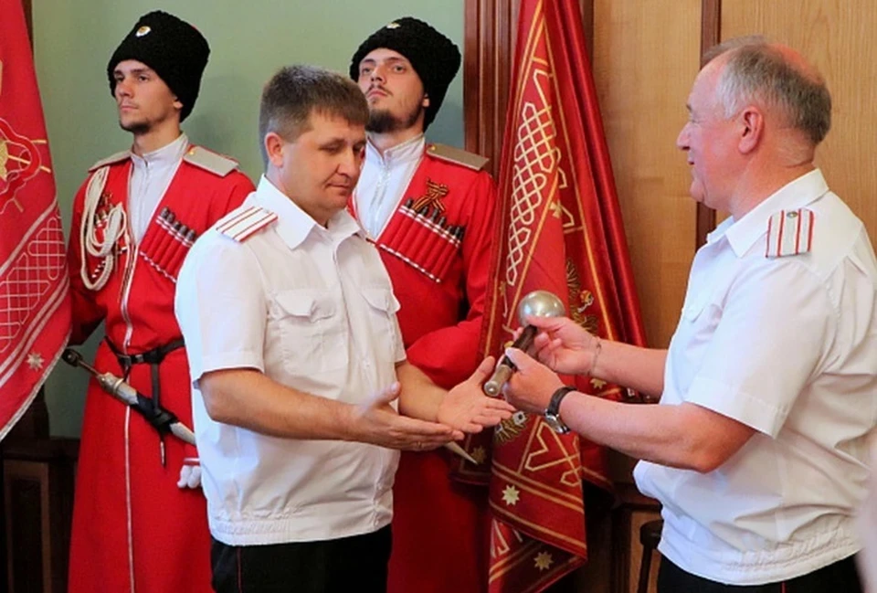 Александр Власов был назначен войсковым атаманом Кубанских казаков 1 мая 2021 года Фото: slavakubani.ru.