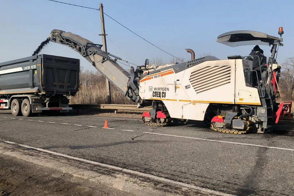 Работы выполняются с 114 по 122 километры.