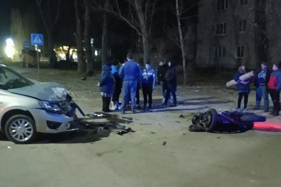 ДТП с мотоциклистом в Ельце