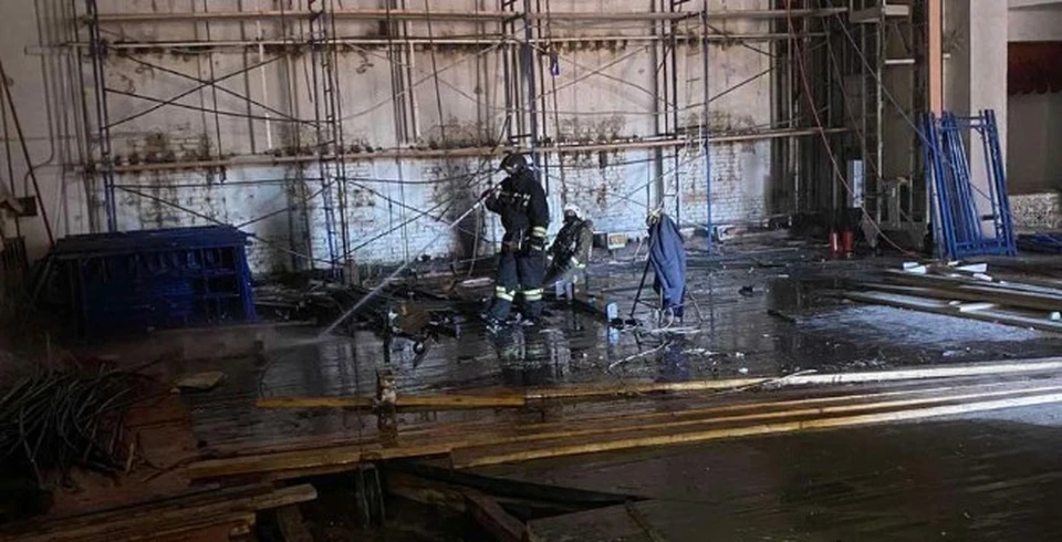 Площадь пожара составила 40 квадратных метров