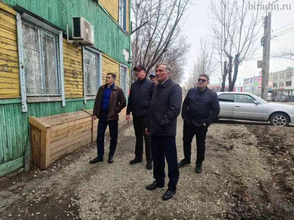 Проблемы с ремонтом тротуара по Советской возникли в Биробиджане Фото: администрация Биробиджана