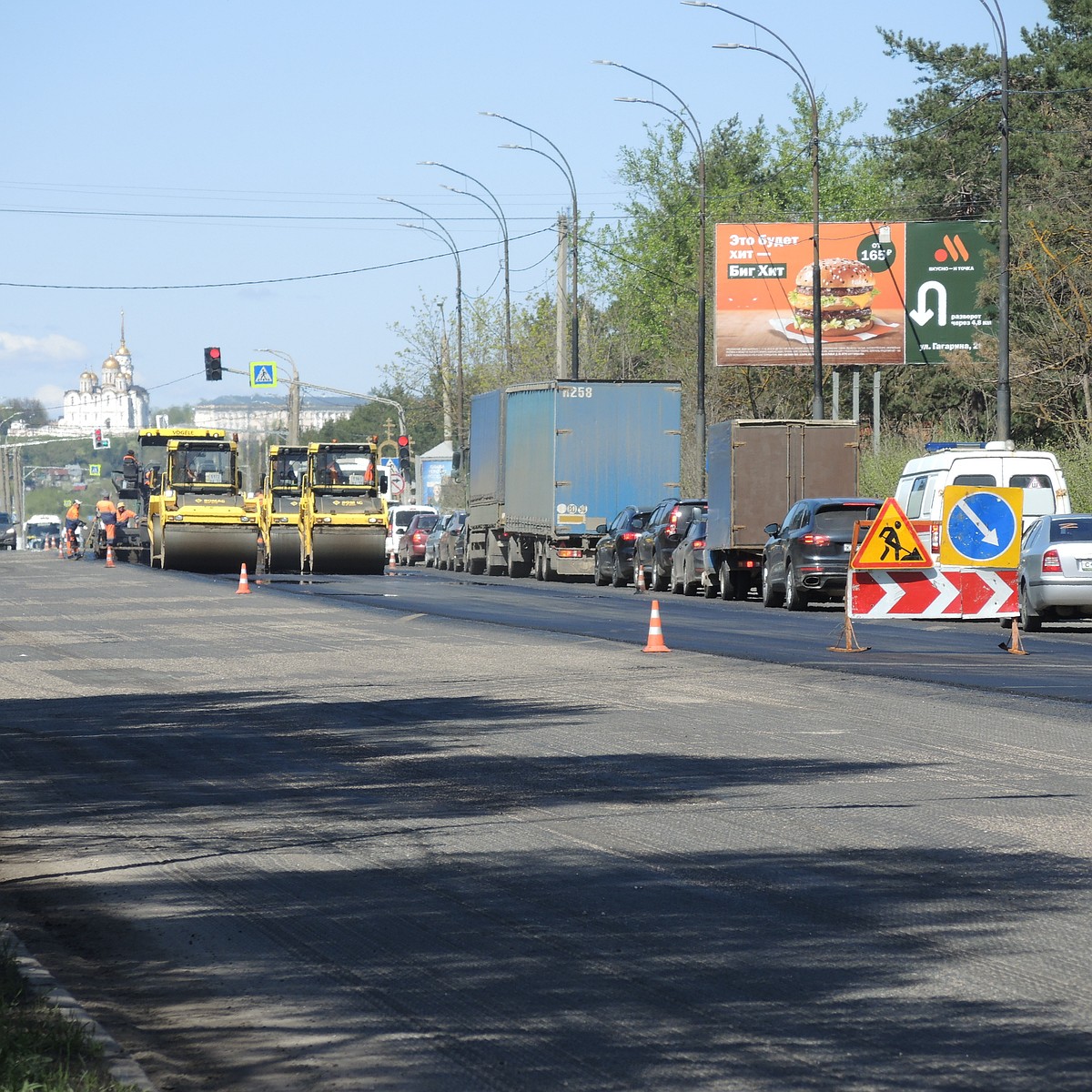 Во Владимире начался большой ремонт трассы на Судогодском шоссе - KP.RU