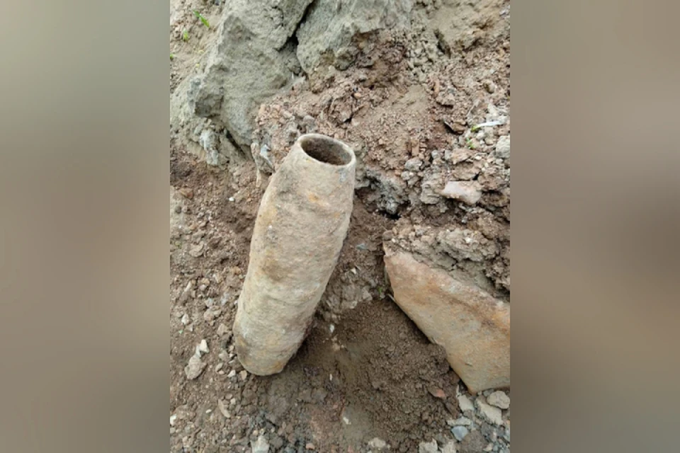 Боеприпас нашел кировчанин, выгуливавший собаку. Фото: управление Росгвардии по Кировской области