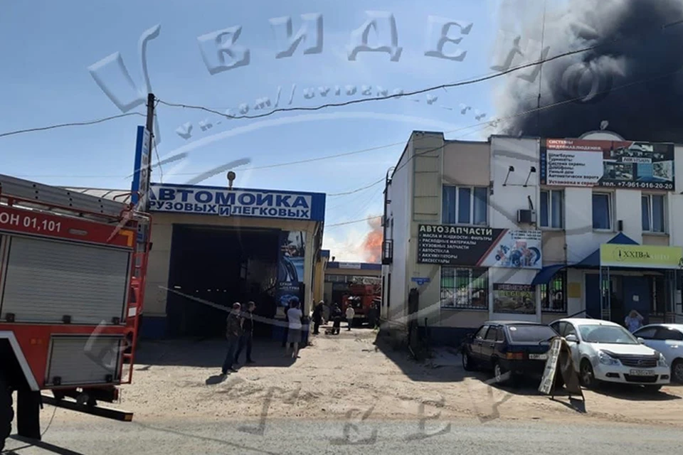 Пожар на улице Коминтерна в Твери Фото: vk.com/uvideno_v_tveri