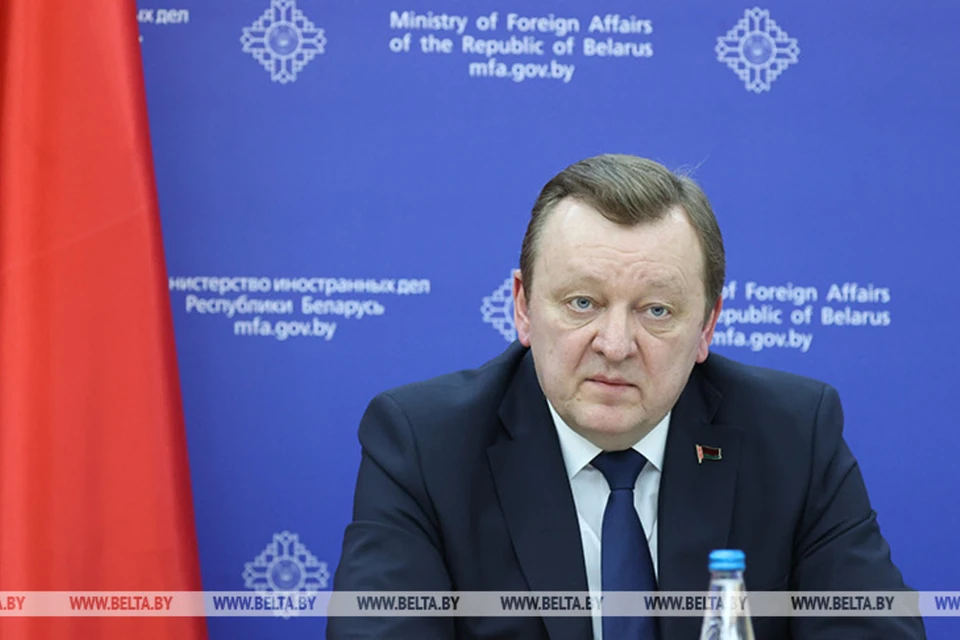 Глава МИД Беларуси Алейник сказал, что необходимо всячески содействовать продвижению мирного плана Китая по Украине. Фото: БелТА