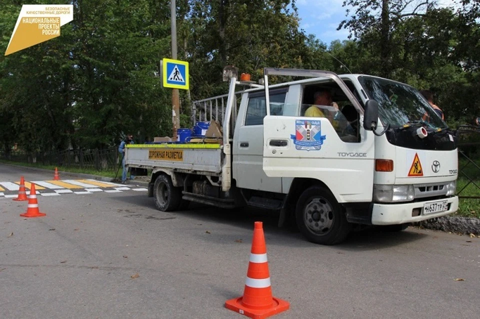 Пешеходные переходы оборудуют в городах и селах Хабаровского края