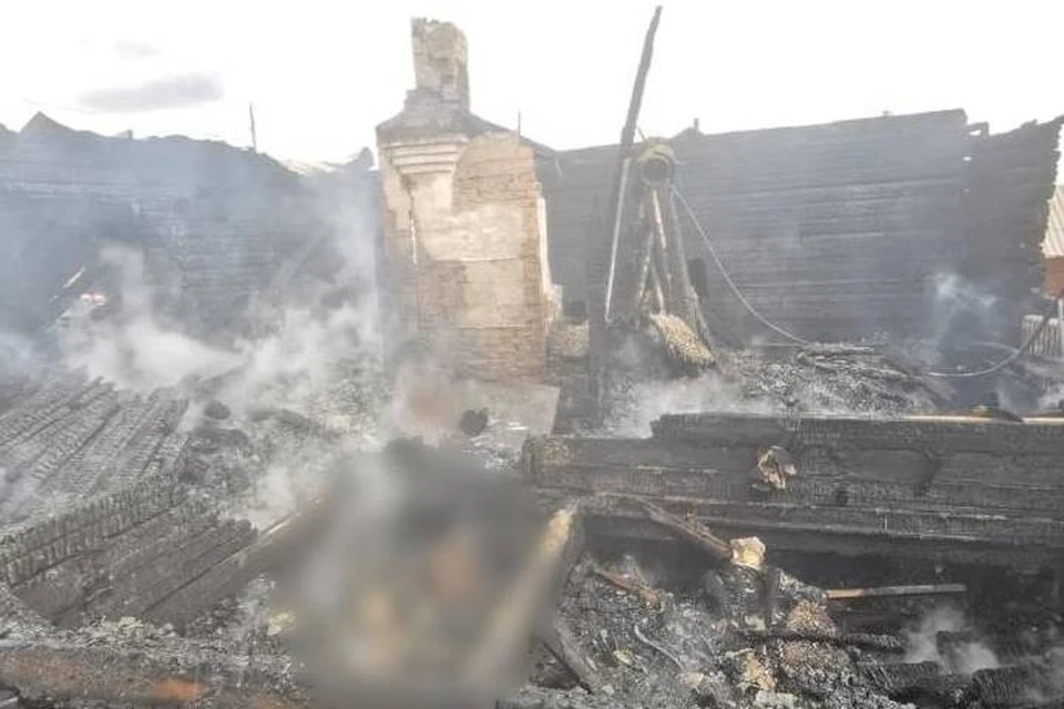 В Иркутской области в ночь на 23 мая 2023 года на пожаре погибли женщина и двое детей. Фото: СКР Иркутской области