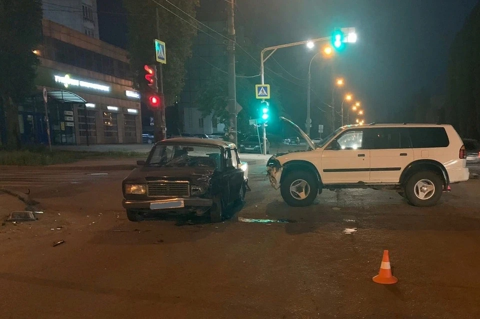 Авария на улице Папина в Липецке