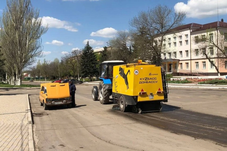 Кузбасс поможет в восстановлении дорог в Горловке. Фото: Фото: АГ Горловки