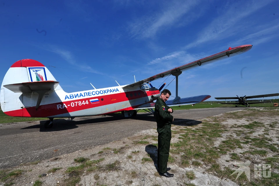 Самолет АН-2П будет дежурить на аэродроме Протасово под Рязанью в пожароопасный период.