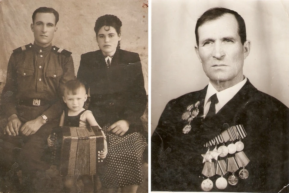 Иван Васильевич и на фронте, и дома не расставался с гармонью и аккордеоном. Фото: из архива семьи