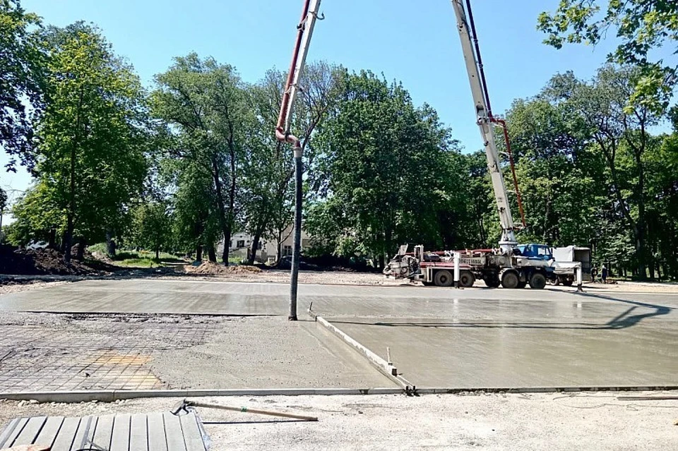 Парк благоустраивают в Староминском районе Кубани Фото: admkrai.krasnodar.ru