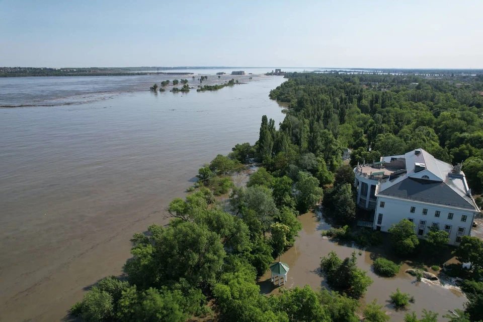 Затопило Новую Каховку