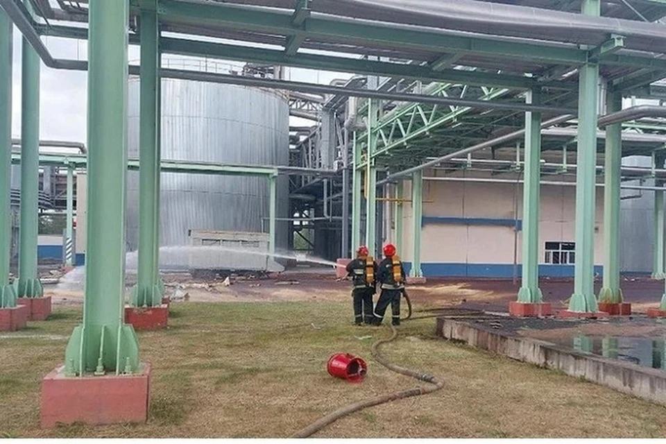 Пожара после вспышки газовоздушной смеси удалось избежать. Фото: Гомельский областной УМЧС