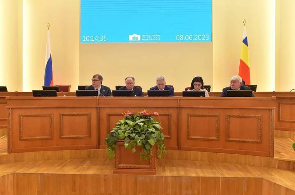В донском парламенте состоялось заседание, на котором приняли важные поправки к региональным законам. Фото: пресс-служба ЗС РО