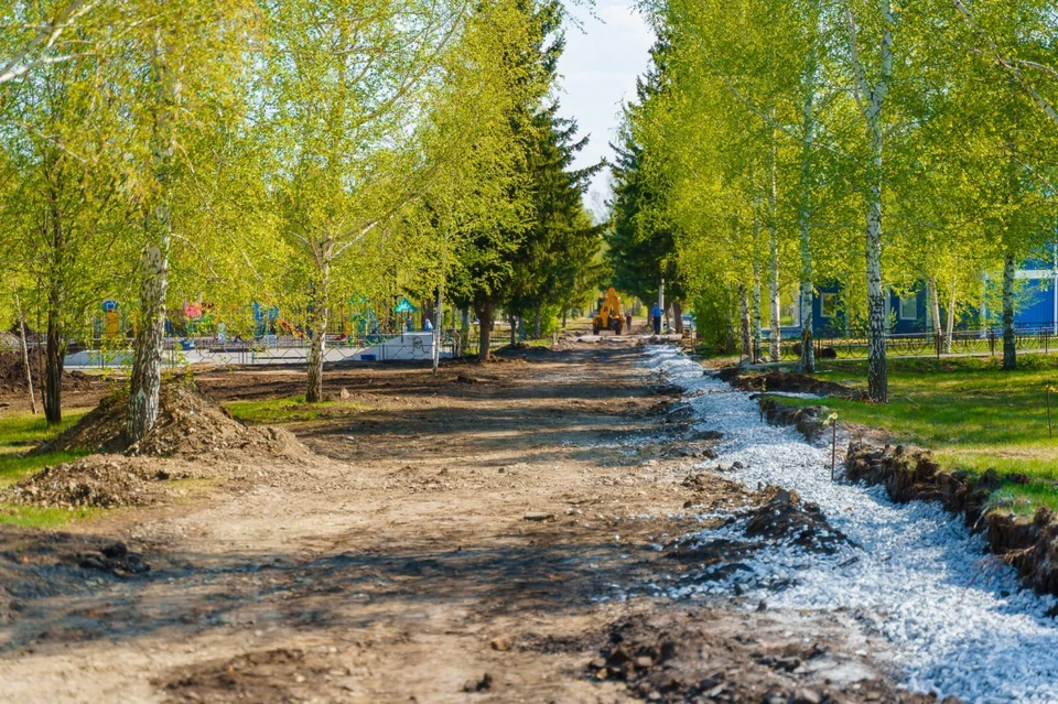 Благоустройство городских парков в Кузбассе уже началось.