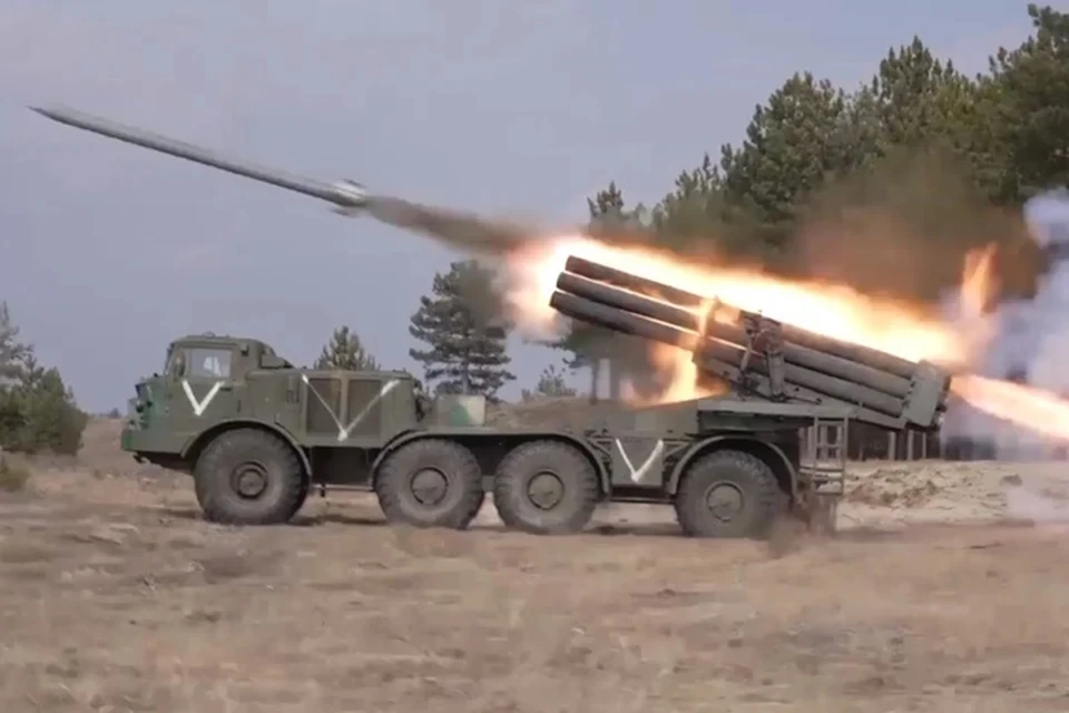 В ходе огневого поражения уничтожено до 50 военных ВСУ Фото: скриншот видео министерства обороны РФ