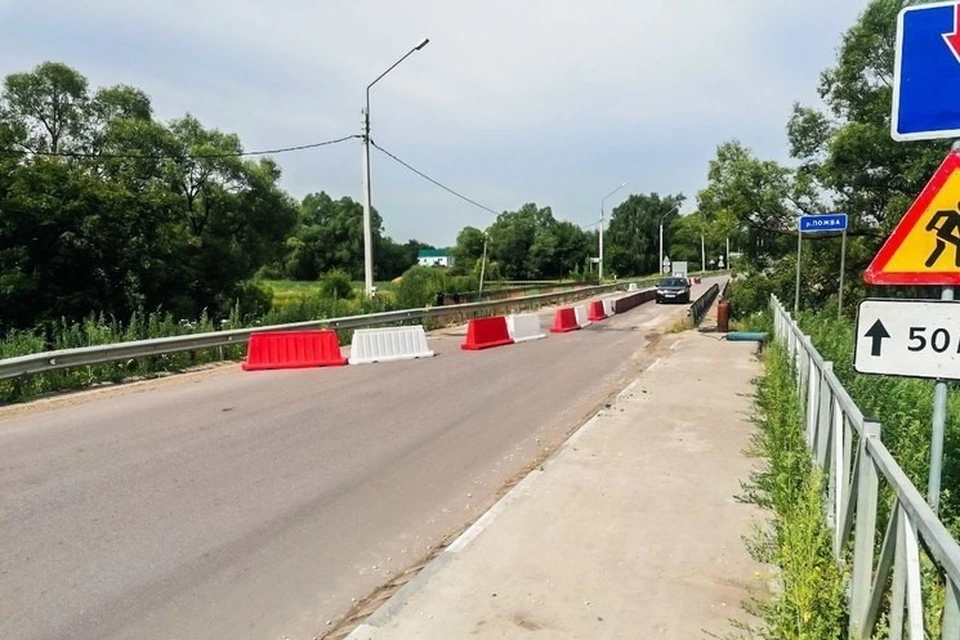 В Сараевском районе устроили капремонт моста через Пожву. Фото: правительство Рязанской области.