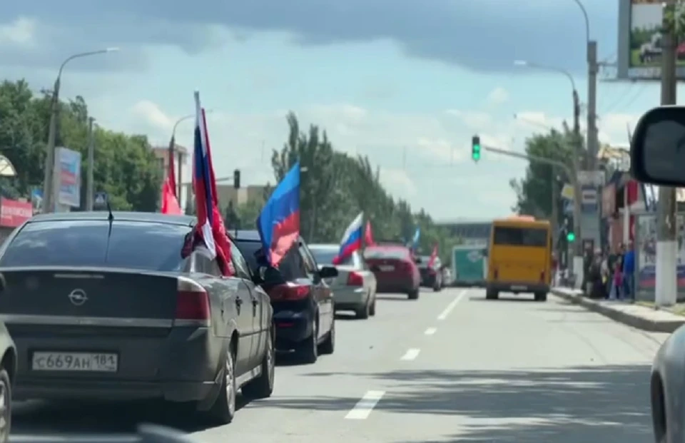 В автопробеге приняли участие ветераны боевых действий и участники СВО. Фото: Молодая Гвардия - МГЕР ЛНР