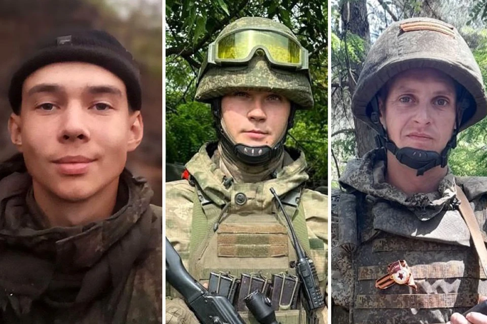 Рядовой Аркадий Басалаев, гвардии ефрейтор Илья Косинов, гвардии рядовой Иван Винокуров
