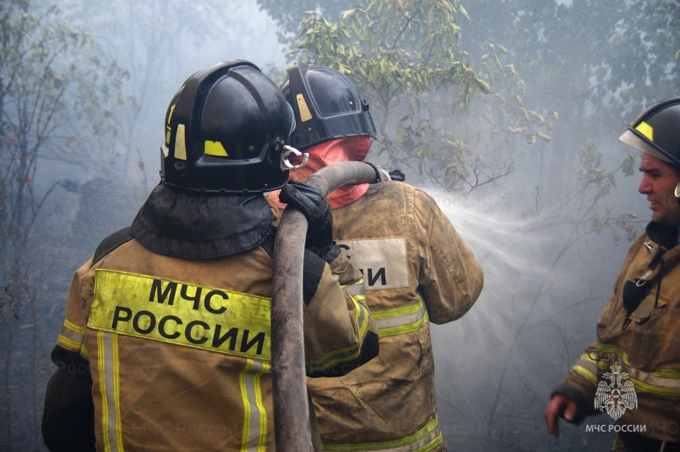 С огнем боролись 8 человек и 3 единицы техники