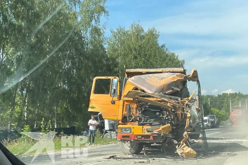 В Рязанском районе произошла массовая авария.