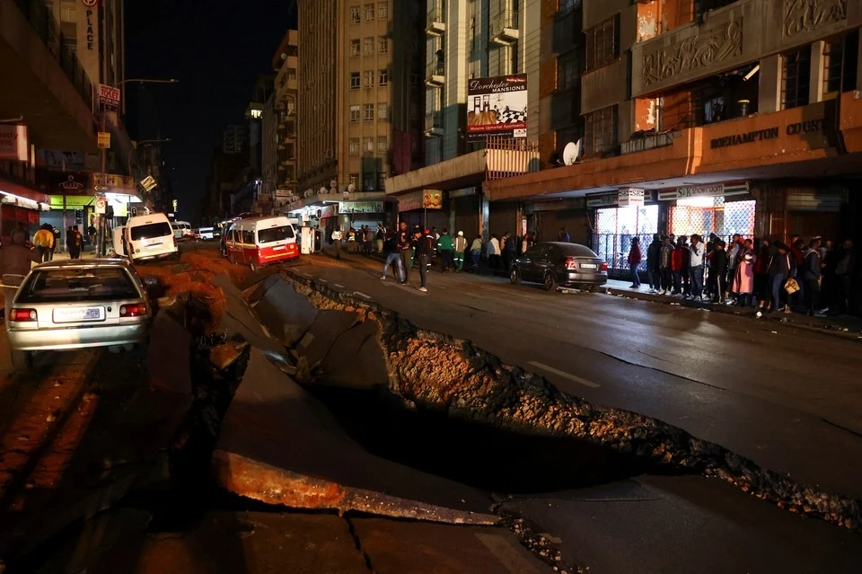 Видео взрыва в центре Йоханнесбурга опубликовано в Сети