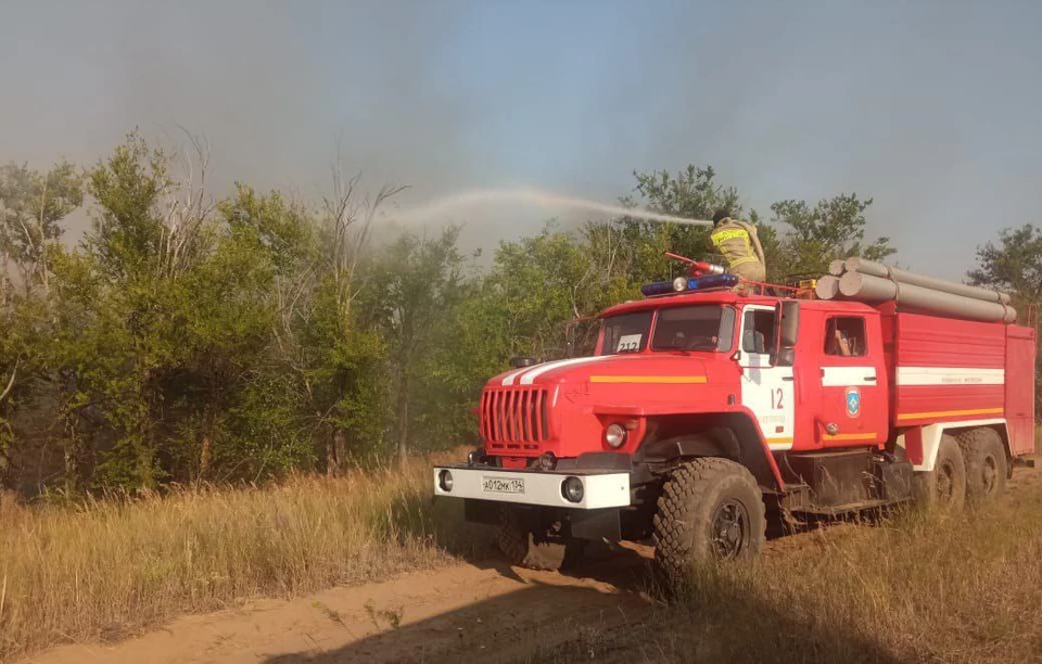 Пожарная машина прибыла на место возгорания незамедлительно