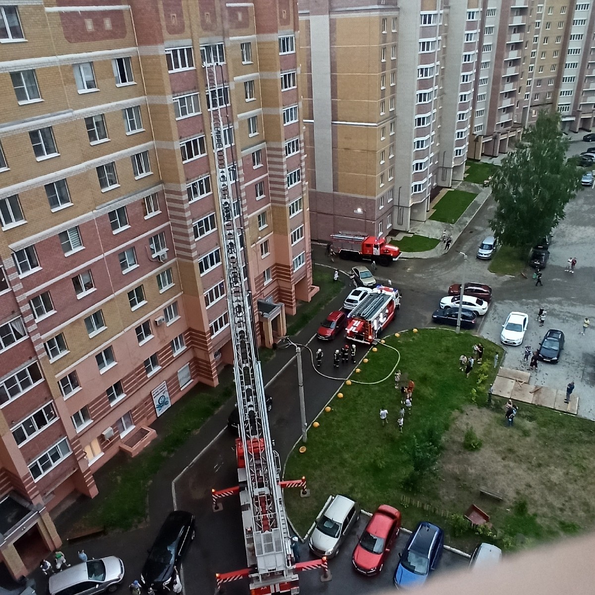 В Костроме из-за возгорания в квартире многоэтажки огнеборцы эвакуировали 7  человек - KP.RU