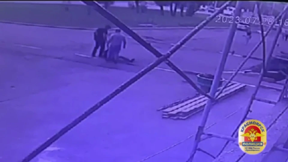 Скриншот: видео МВД по Красноярскому краю