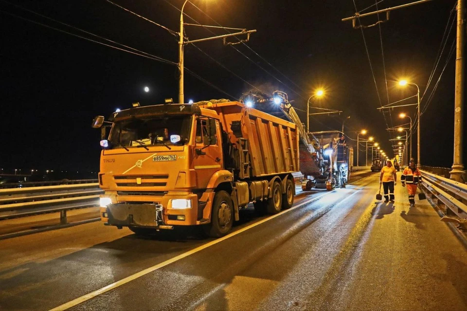 Работы ведутся в ночное время. Фото: администрация Самары