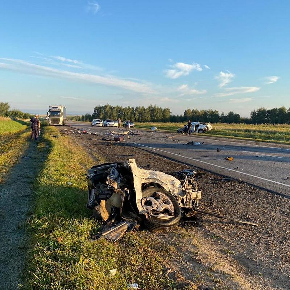 Автомобиль разметало по дороге. Трагическое ДТП случилось на рязанском  участке трассы «Каспий» - KP.RU