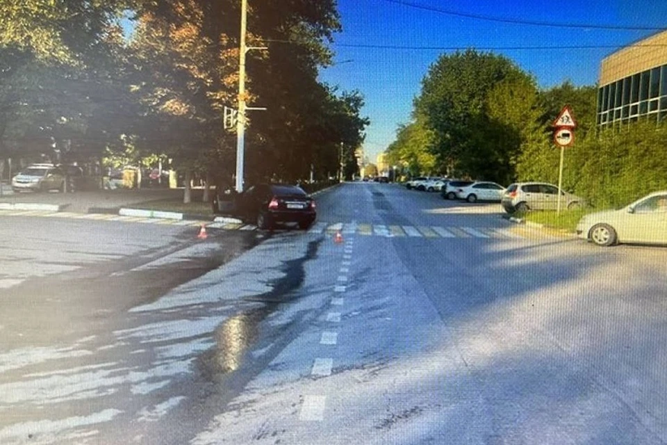 Авария произошла на проспекте Платовском. Фото: отдел пропаганды УГИБДД России по РО