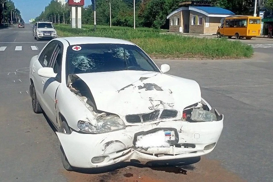 В Луганске произошло ДТП 15 августа. Фото - УГИБДД МВД по ЛНР