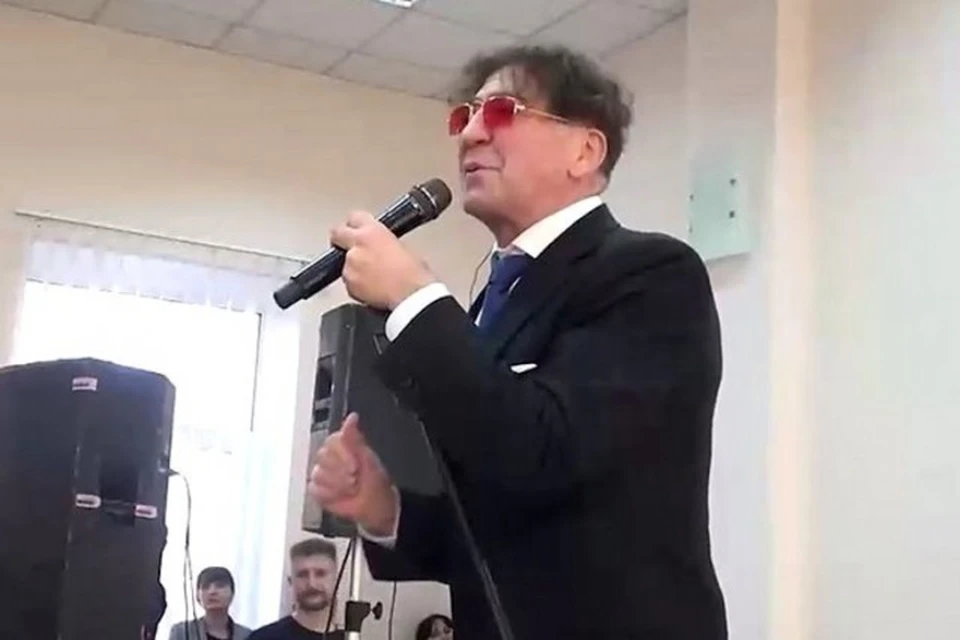С начала проведения спецоперации Григорий Лепс регулярно приезжает в Донбасс. Фото: Скриншот видео РИА Новости