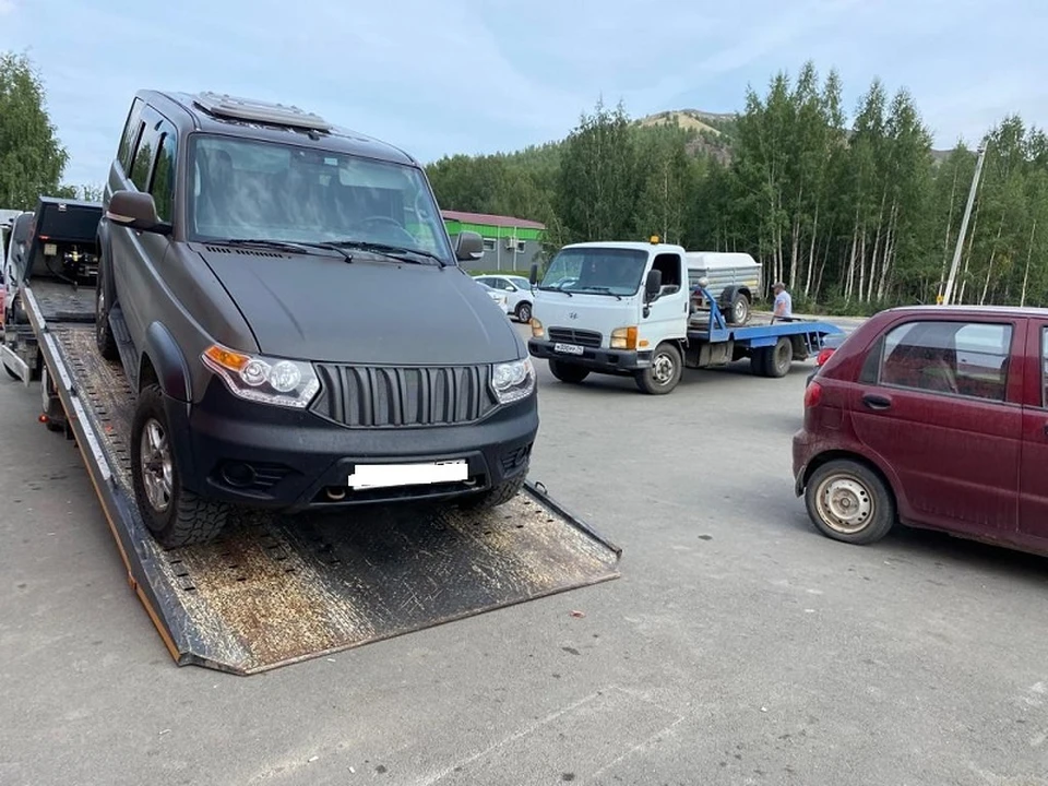 Машину нарушительницы забрали на спецстоянку. Фото: ОГИБДД Кыштыма